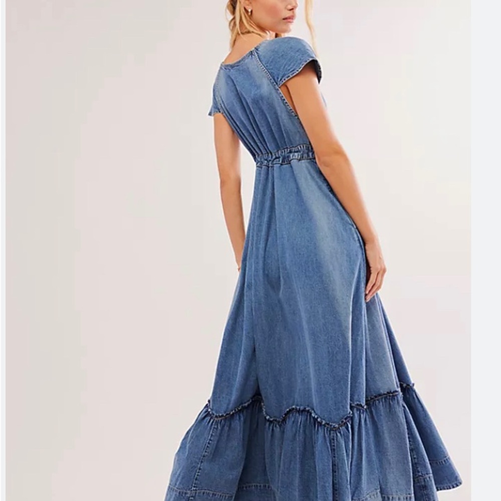 Free People denim dress - Picture 2 of 7